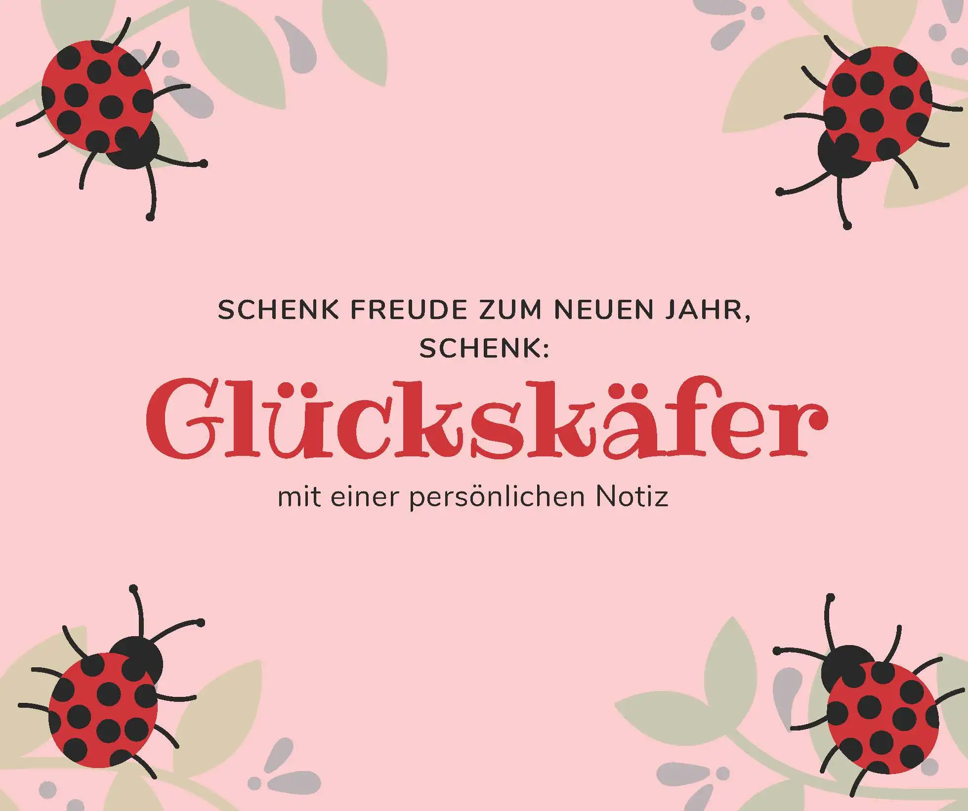 Glück zum Verschenken? Yessss please!